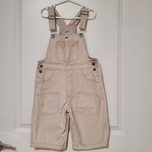 Jacadi Boys Cream Stripped Overalls Size 6